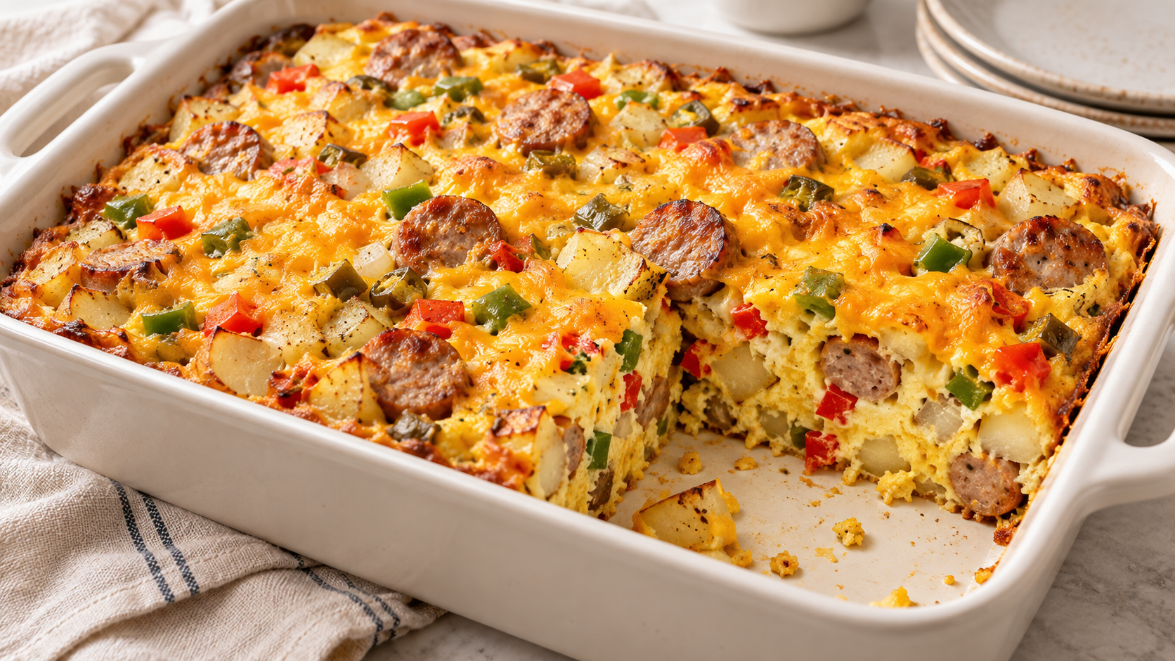 Egg & Sausage Breakfast Bake
